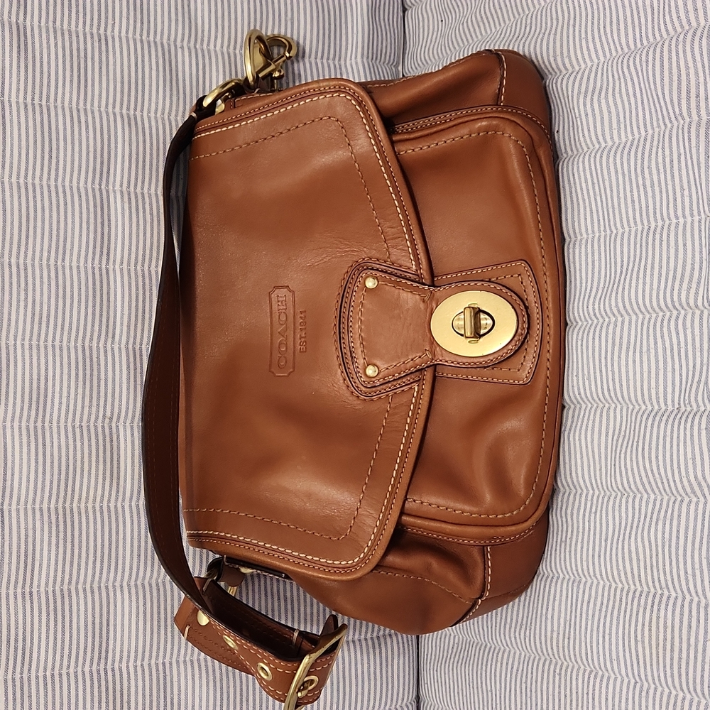 Coach Brown Leather Shoulder Bag